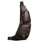 Mochila Sling Bag Hebetag em couro para homens e mulheres, viagens