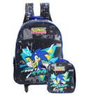 Mochila Sonic The Hedgehog Rodinhas Com Lancheira Térmica