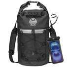 Mochila STOVER, bolsa seca impermeável com capa de telefone preta