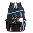 Mochila Stray Kids Anime School Poliéster 27x17x42cm