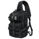 Mochila Tactical Sling Bag Lemubeane Military Rover preta