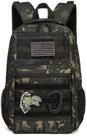 Mochila tática infantil SunforMorning Army Molle 20L Black Camo