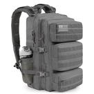 Mochila tática kookoomia 50L para homens Army 3 Days - Cinza