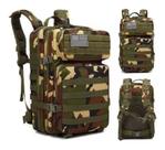 Mochila Tática Militar 50 Litros 1000d Resistente A Água Camuflagem Terra