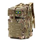 Mochila Tática Militar 50L Impermeável Super Reforçada para Camping / Camuflada