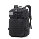 Mochila Tática Militar Assault Camping Resistente a Água Preta 50 Litros