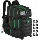 Mochila Tática Militar R.SASR 45L MOLLE Preta e Verde Mochila Tática Militar R.SASR 45L MOLLE Preta e Verde