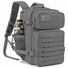 Mochila tática QT&QY 25L Military para mulheres cinza 25L