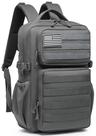 Mochila tática Wotony Military para homens 25L impermeável cinza