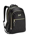 Mochila Teen Preta Denlex Just Metalizada JT1550