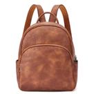 Mochila Telena Small para mulheres Mini Leather Brown