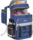 Mochila térmica ITHWIU para 40 latas, à prova de vazamentos, isolada, azul