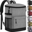 Mochila térmica Tenot, 33 latas, isolada, à prova de vazamentos, cinza Mochila térmica Tenot, 33 latas, isolada, à prova de vazamentos, cinza