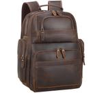 Mochila TIDING de Couro Legítimo para Laptop 15,6" - Masculina
