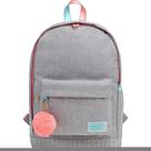 Mochila Tilibra costas dots cinza