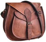 Mochila tiracolo Rustic Town Small Brown Leather 28cm