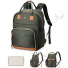 Mochila Tonyeee Bolsa para Pañales Expandible Verde 25-37L
