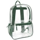 Mochila Trail Maker transparente em PVC verde para crianças