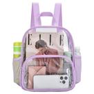 Mochila transparente Busiuw para eventos em estádios 30x30x15cm roxa clara Mochila transparente Busiuw para eventos em estádios 30x30x15cm roxa clara