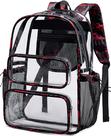 Mochila transparente CAMTOP Transparent Heavy Duty para escola Mochila transparente CAMTOP Transparent Heavy Duty para escola