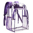 Mochila transparente Vorspack Heavy Duty Transparente Roxa Mochila transparente Vorspack Heavy Duty Transparente Roxa