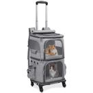 Mochila Transportadora para Pets Hovono com Rodas e Compartimento Duplo