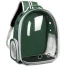 Mochila Transporte Pet Visor Cápsula Panorâmico Lovely Vibe cor:verde escuro