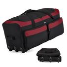 Mochila Travelers Club Asgard 36L expansível de 3 rodas vermelha Mochila Travelers Club Asgard 36L expansível de 3 rodas vermelha