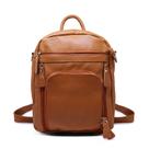 Mochila Unissex de couro tamanho M caramelo Ariel