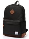 Mochila VASCHY Classic resistente à água College School preta