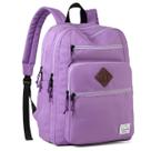 Mochila VASCHY School para mulheres/unissex grande roxa 21L