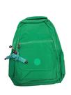 Mochila Verde Água com Chaveiro de Macaquinho - Estilo Casual e Moderno