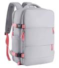 Mochila Viagem Avião Low Cost Compartimento Para Sapatos Compartimento Para Notebook Usb Bolso Para Objetos úmidos CINZA COM ZÍPER ROSA Mochila Viagem Avião Low Cost Compartimento Para Sapatos Compartimento Para Notebook Usb Bolso Para Objetos úmidos CINZA COM ZÍPER ROSA