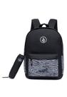 Mochila Volcom Estojo Preta Escolar preta
