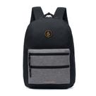 Mochila Volcom School 18L, Cor: Preto/ Cinza Ref: VC6066