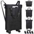 Mochila VOOWO Rolling Dobrável Expansível com Rodas 66L