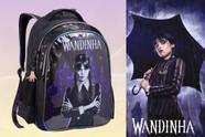 Mochila Wandinha Infantil Escolar Feminina Costas Oficial Chaveiro Mãozinha Glitter(MI43784) Mochila Wandinha Infantil Escolar Feminina Costas Oficial Chaveiro Mãozinha Glitter(MI43784)