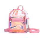 Mochila WBTY Holographic Transparente PVC Hologram Mini Pink