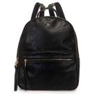 Mochila Wj Grande com Bolso Frontais - Feminina - Preto