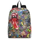 Mochila ZZwwr Chic Graffiti Music Pattern 25L para laptop de 15,6"
