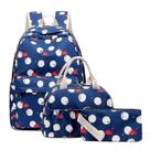 Mochilas 3pcs/set mochila de nylon mochila escolar casual mochila com bolsa de lápis lancheira