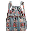 Mochilas femininas de grande capacidade, estilo étnico, impermeável, náilon, ombros
