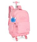 Mochilete com carrinho laptop stitch salmao mc49232sc