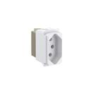 Mód Tomada 2P+T 10A 250V Branco Borne Parafuso Zeffia Pial