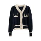 Moda coreana feminina novo coreano solto manga comprida camisola de malha cardigans outwear casaco Moda coreana feminina novo coreano solto manga comprida camisola de malha cardigans outwear casaco
