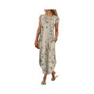 Moda elegante vestido feminino solto vestido casual feminino vestido impresso novo temperamento