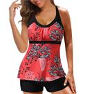 Moda Feminina Impressão Sexy Biquíni Push-up Acolchoado Swimwear Swimsuit Beachwear Set