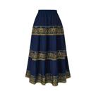 Moda feminina plus size adequada para viagens e recreação com saia com estampa geométrica Moda feminina plus size adequada para viagens e recreação com saia com estampa geométrica