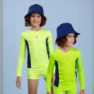 Moda Praia Infantil Menino Blusa Sunga Proteção Uv50+ Amarel