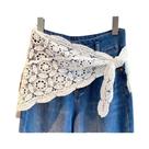 Moda renda guarnição peido cortina oco fino ajuste mini saia bonita y2k hip cortina verão